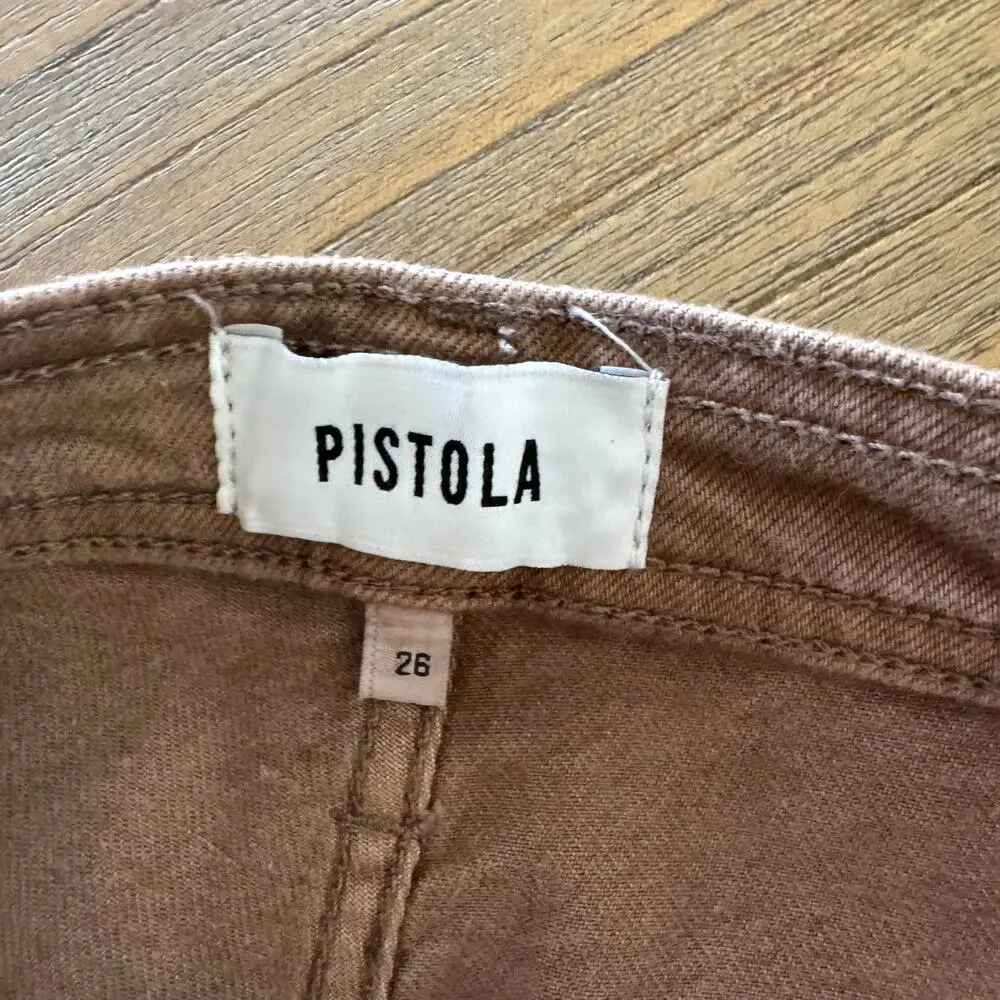 Pistola Penny High-Rise Crop Wide-Leg Jeans - Size 26 - Picture 4 of 12